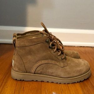 Lace up uggs.